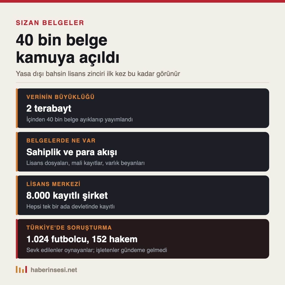 Sızan belgelerin büyüklüğü