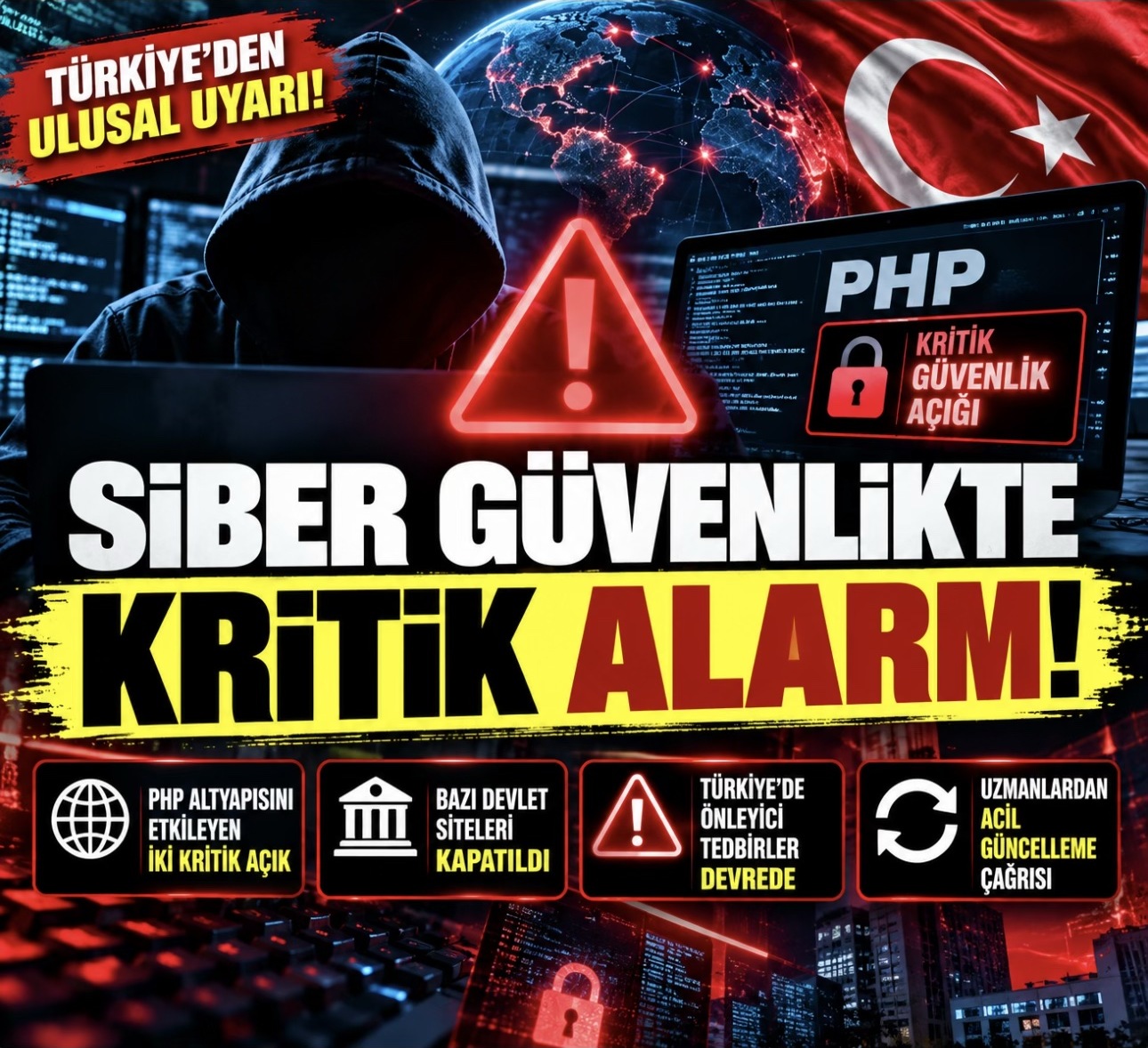Siber güvenlikte kritik alarm: PHP açığı