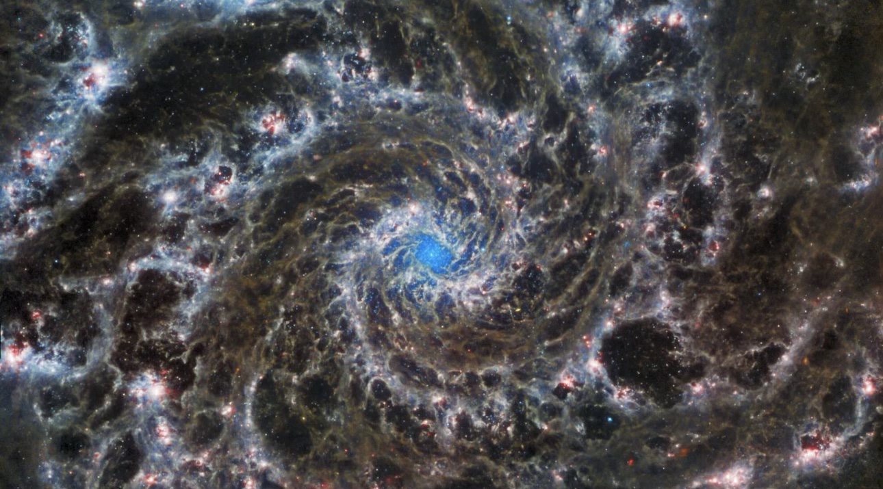 James Webb Uzay Teleskobu'nun çektiği M74 sarmal galaksisi